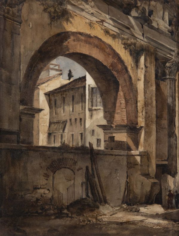 Richard-Parkes Bonington, La Portique d’Octavie à Rome