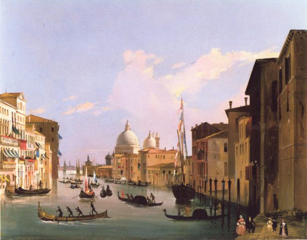 Vue du Canal Grande avec S. Maria Della Salute, Venise