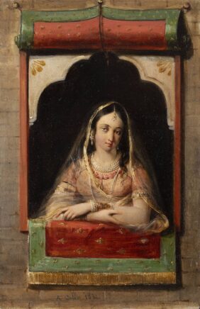 Alexandre-Marie Colin, Jeune femme orientale à la fenêtre, 1831.