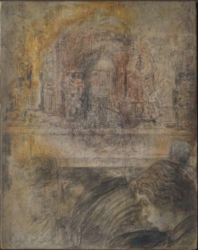 James Ensor, The Haunted Fireplace