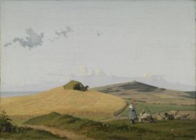 Johan Thomas Lundbye, View of Hankehøj, with Vejrhøj in Background, Zealand
