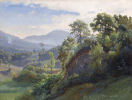 View of the Forest Serpentara, Olevano Romano