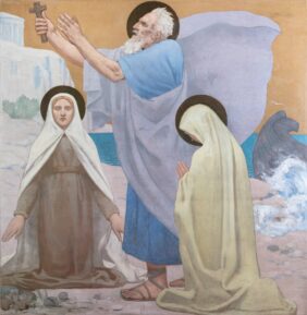 Pierre Puvis de Chavannes, Saint Lazarus, Mary Magdalen and Saint Martha Disembarking in Provence