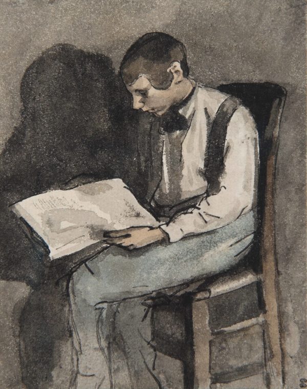 Théodule Ribot, Jeune homme lisant