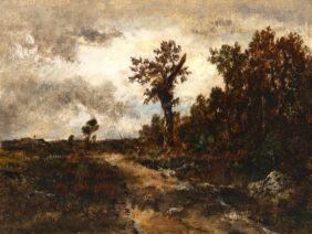 Théodore Rousseau, Route dans la forêt de Fontainebleau