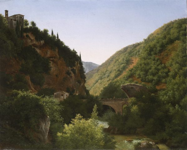 Bridge and aqueduct in ruins, San Cosimato