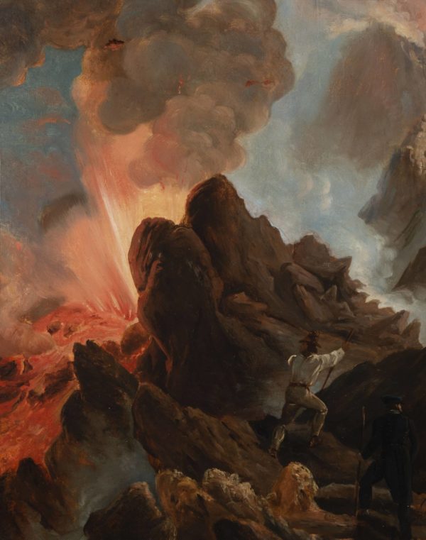 Vernet Horace, Vesuvius Erupting