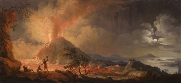 The eruption of mount Vesuvius from he Atrio del Cavallo